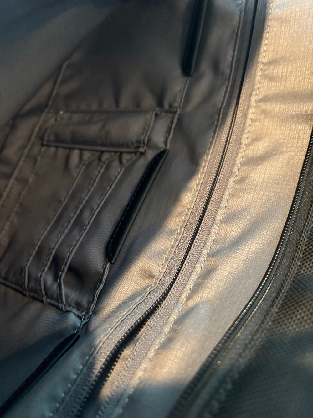 Tumi Black Nylon Laptop Sleeve with Front Pocket and ID Patch